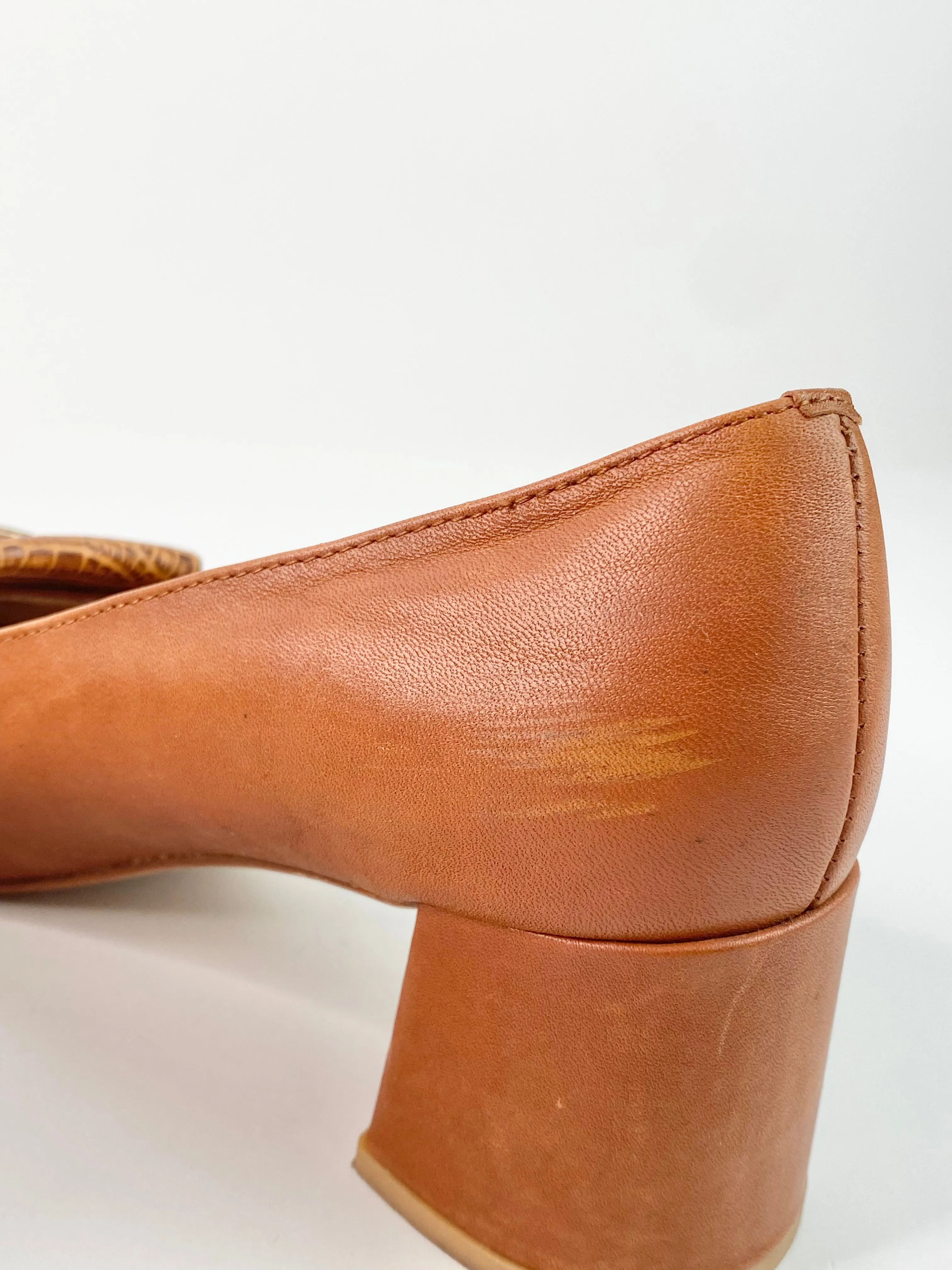 2 Baia Vista Caramel Heeled Loafers - EU37