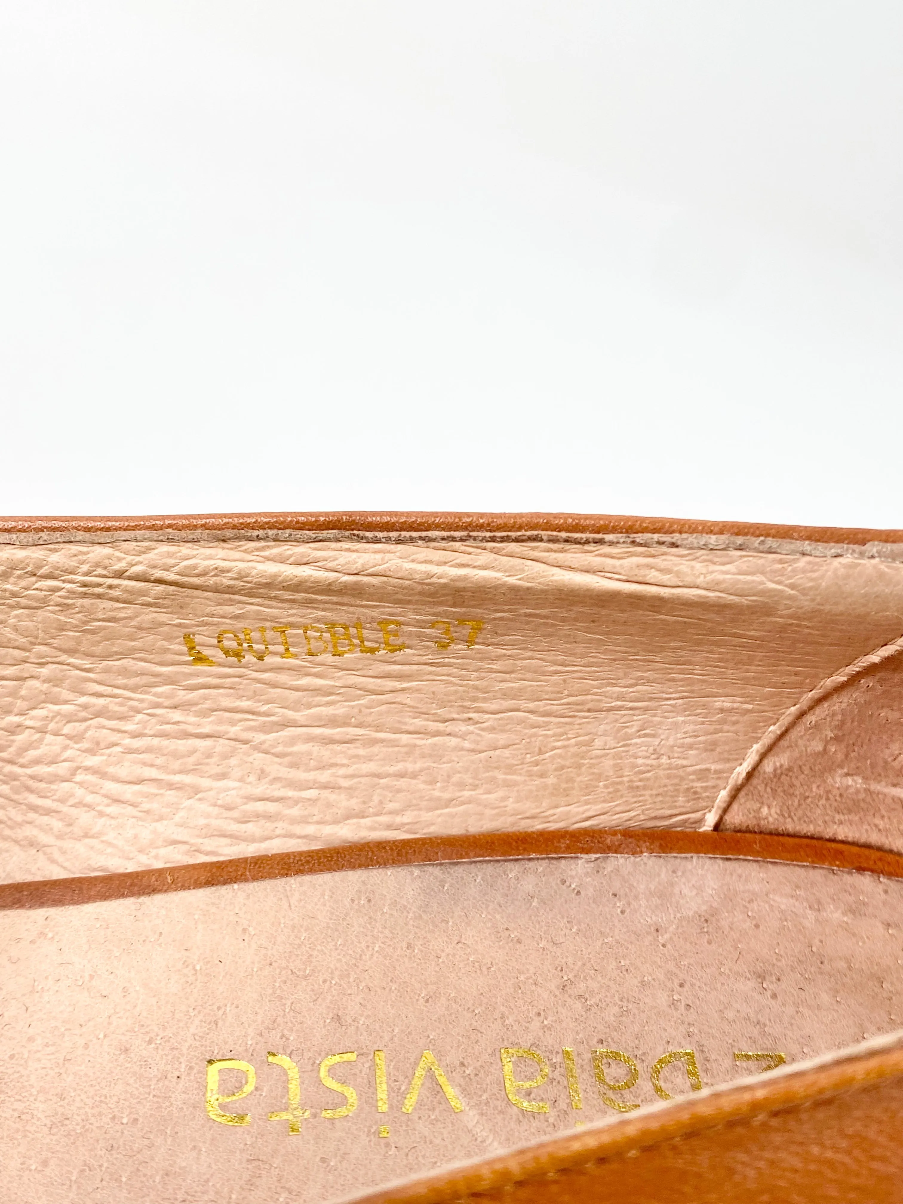 2 Baia Vista Caramel Heeled Loafers - EU37