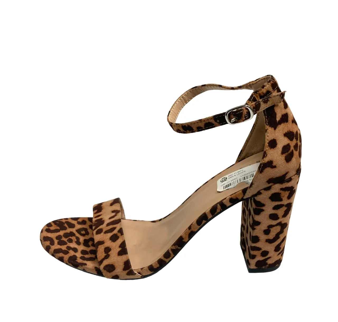 A New Day Women's Heel Sandals Leopard Print