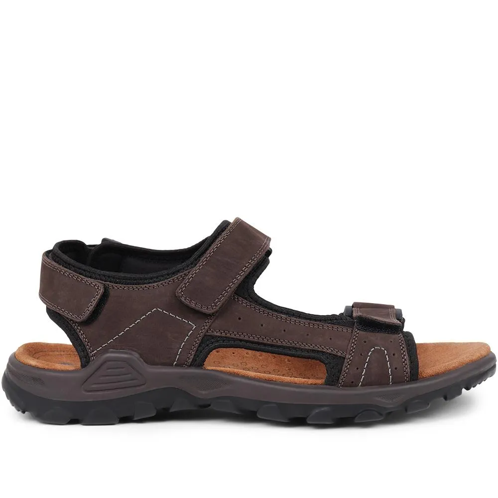 Adjustable Leather Walking Sandals - DDIN35007 / 321 538