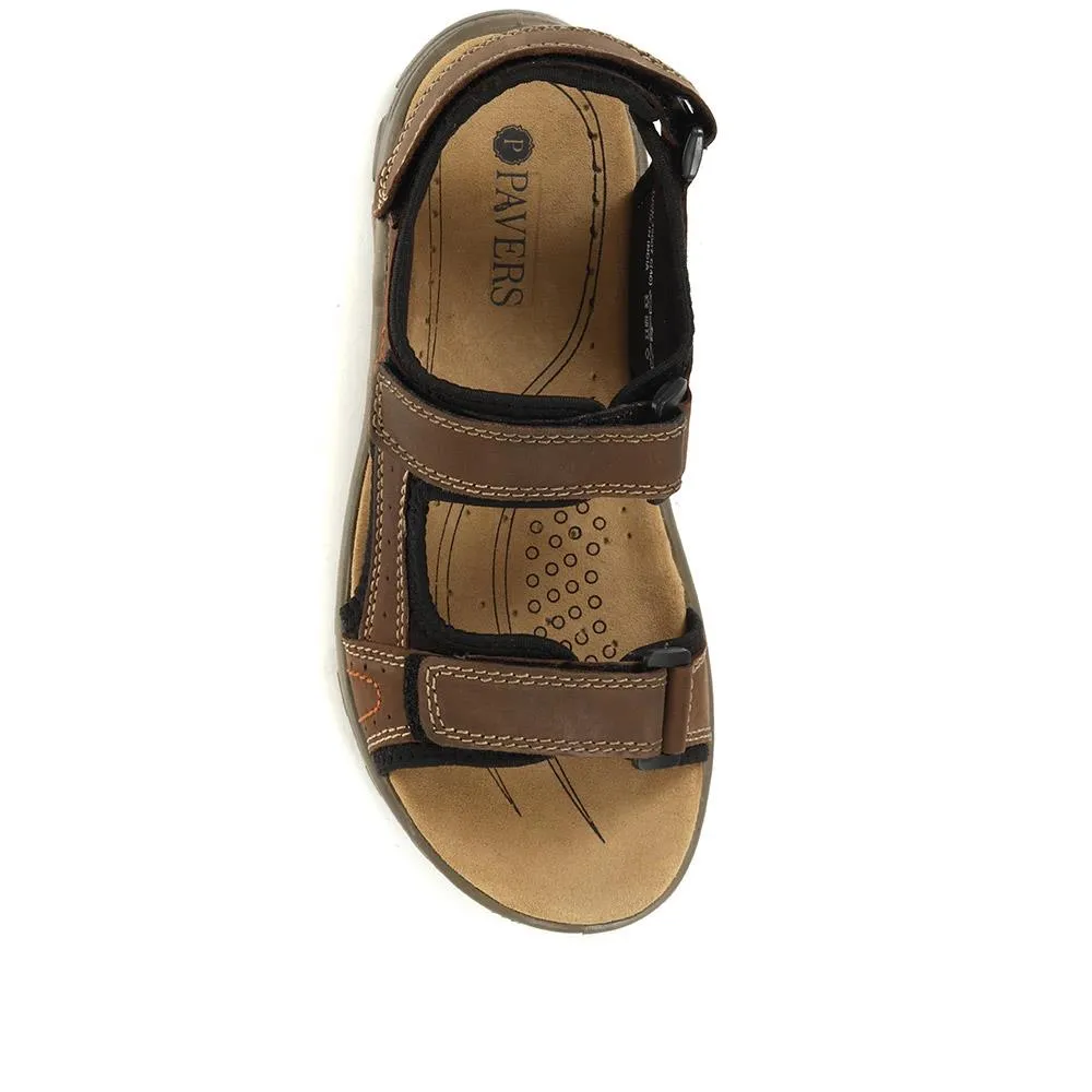 Adjustable Leather Walking Sandals - DDIN35007 / 321 538