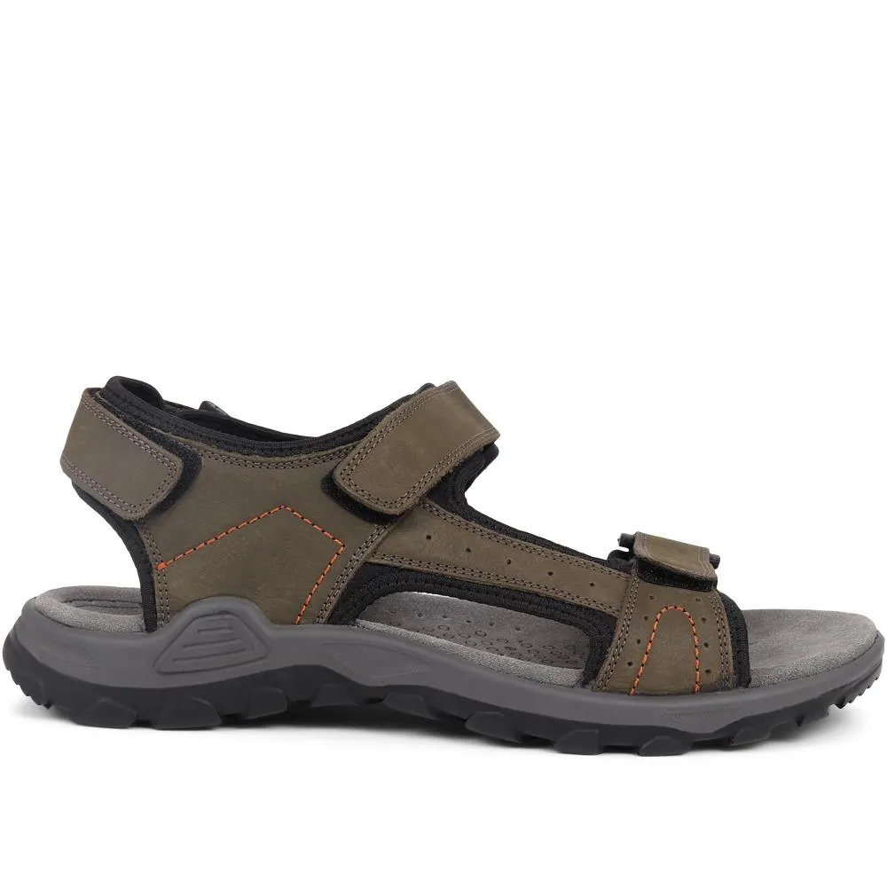 Adjustable Leather Walking Sandals - DDIN35007 / 321 538