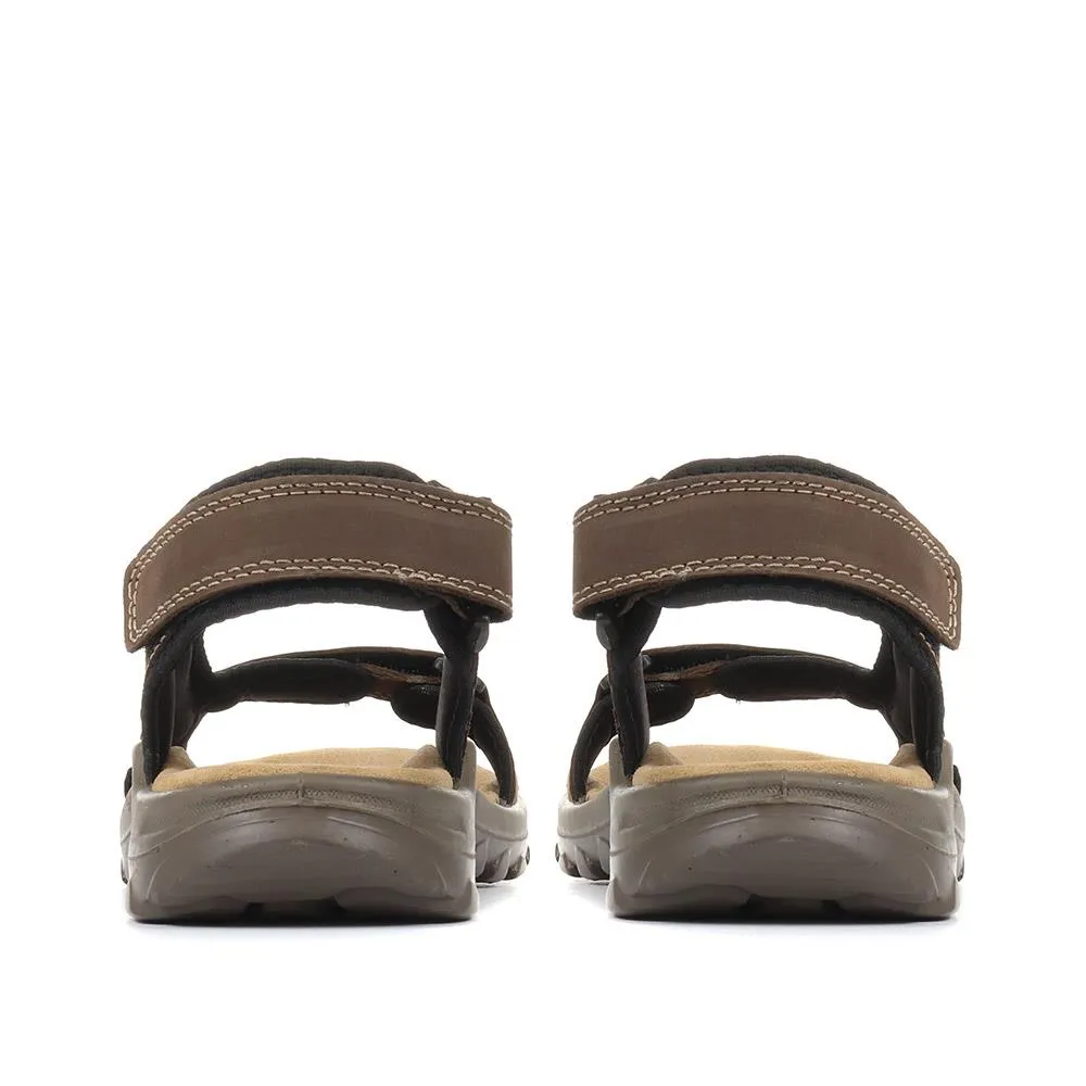 Adjustable Leather Walking Sandals - DDIN35007 / 321 538