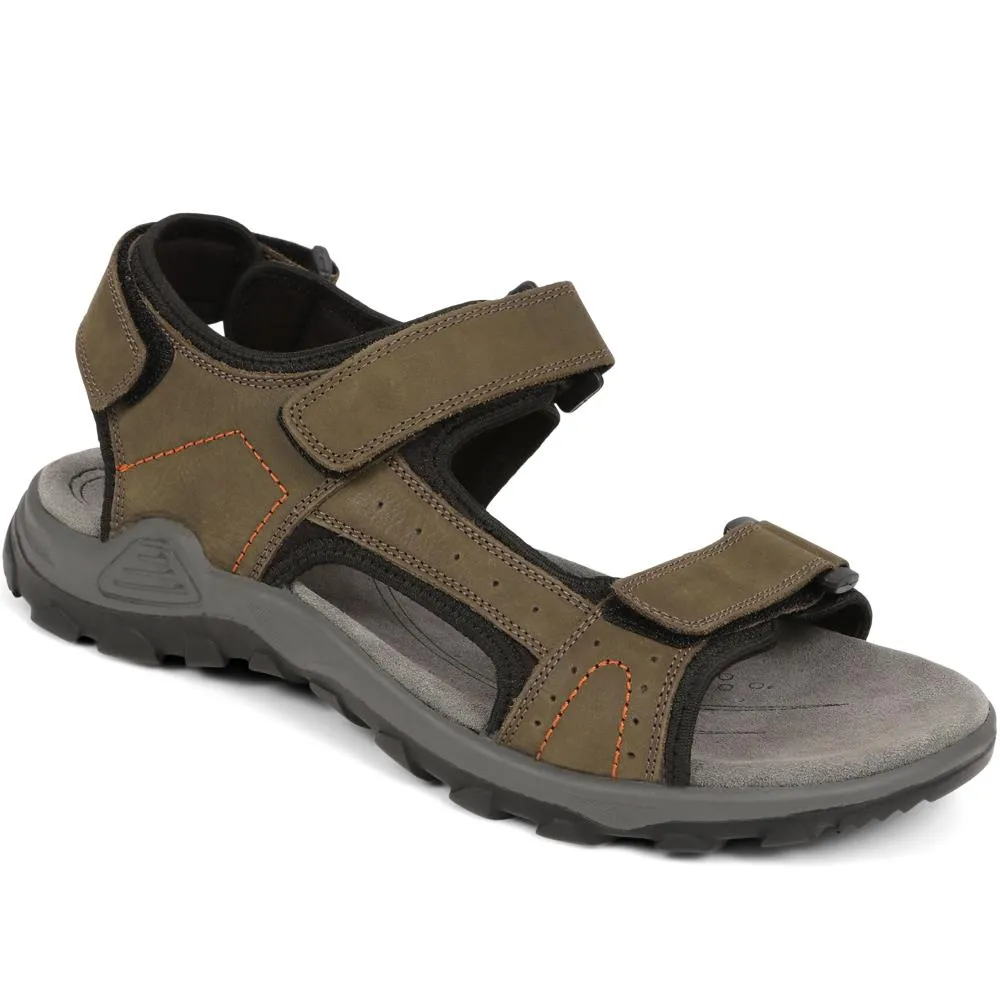 Adjustable Leather Walking Sandals - DDIN35007 / 321 538