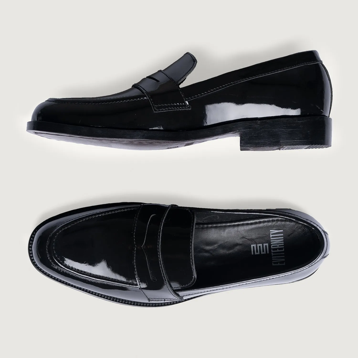 Baxton Black Patent Leather Loafers