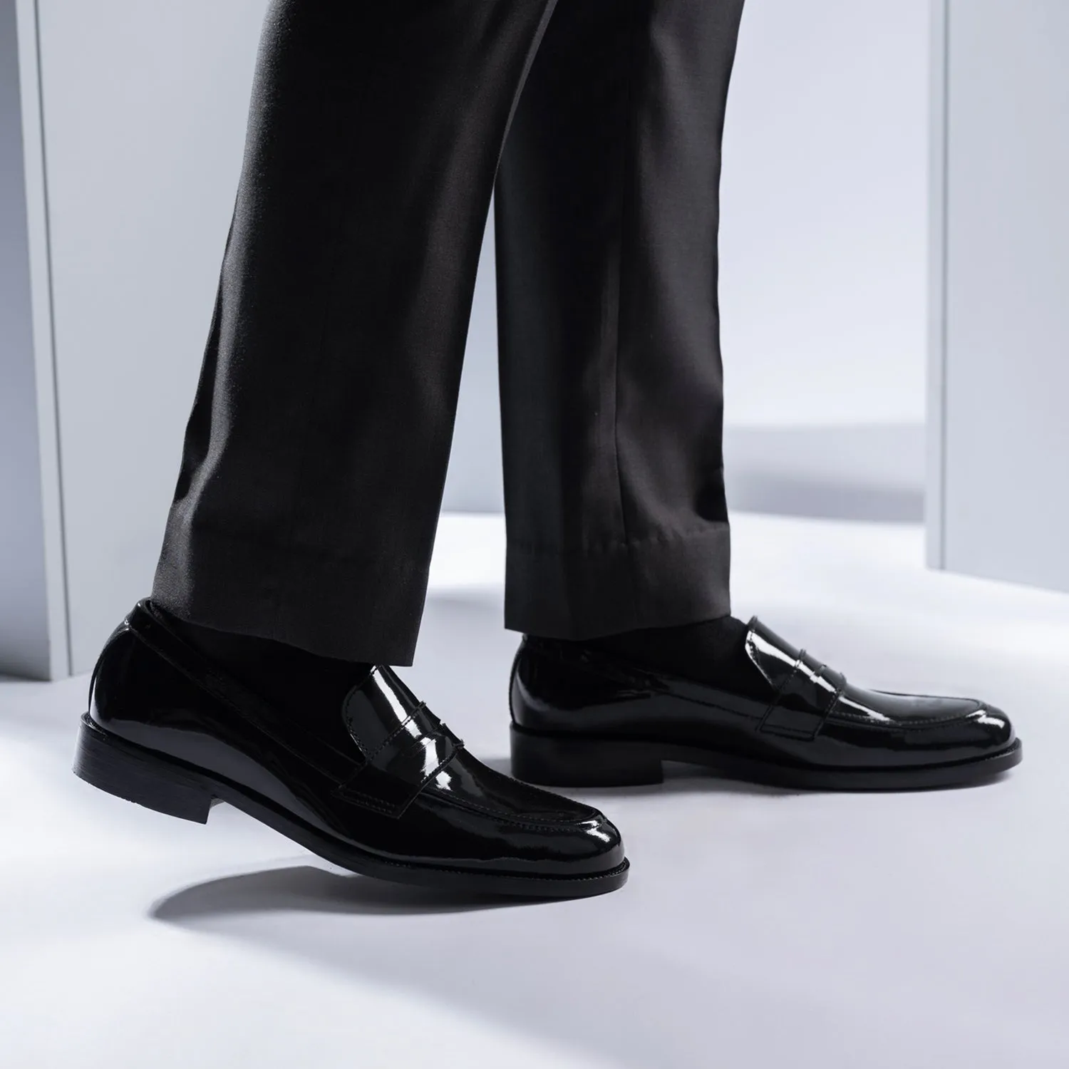 Baxton Black Patent Leather Loafers