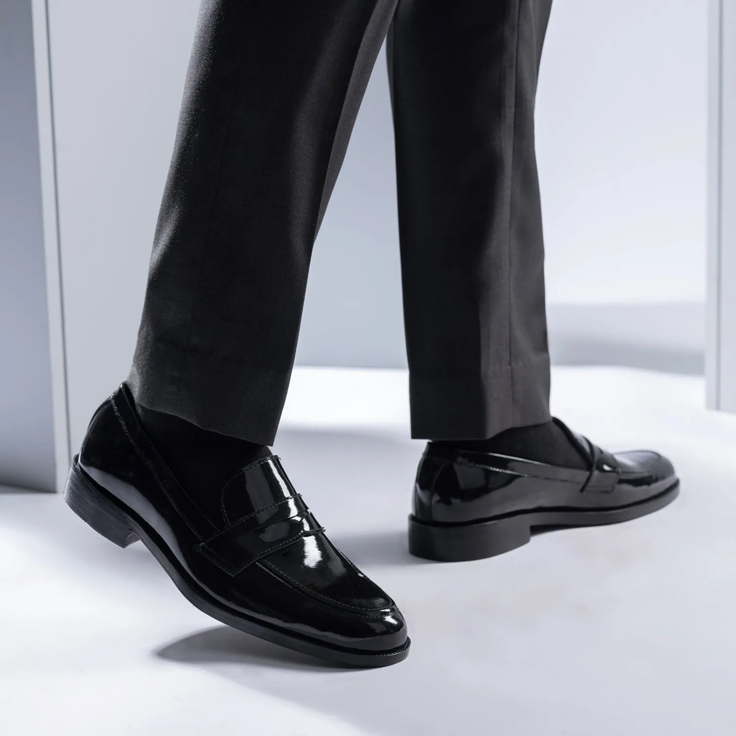 Baxton Black Patent Leather Loafers