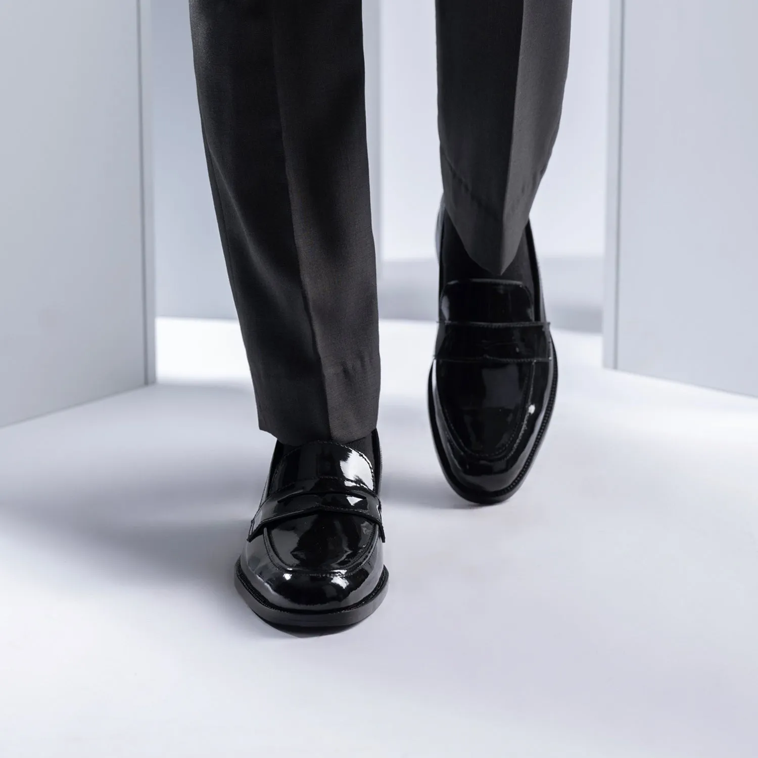 Baxton Black Patent Leather Loafers