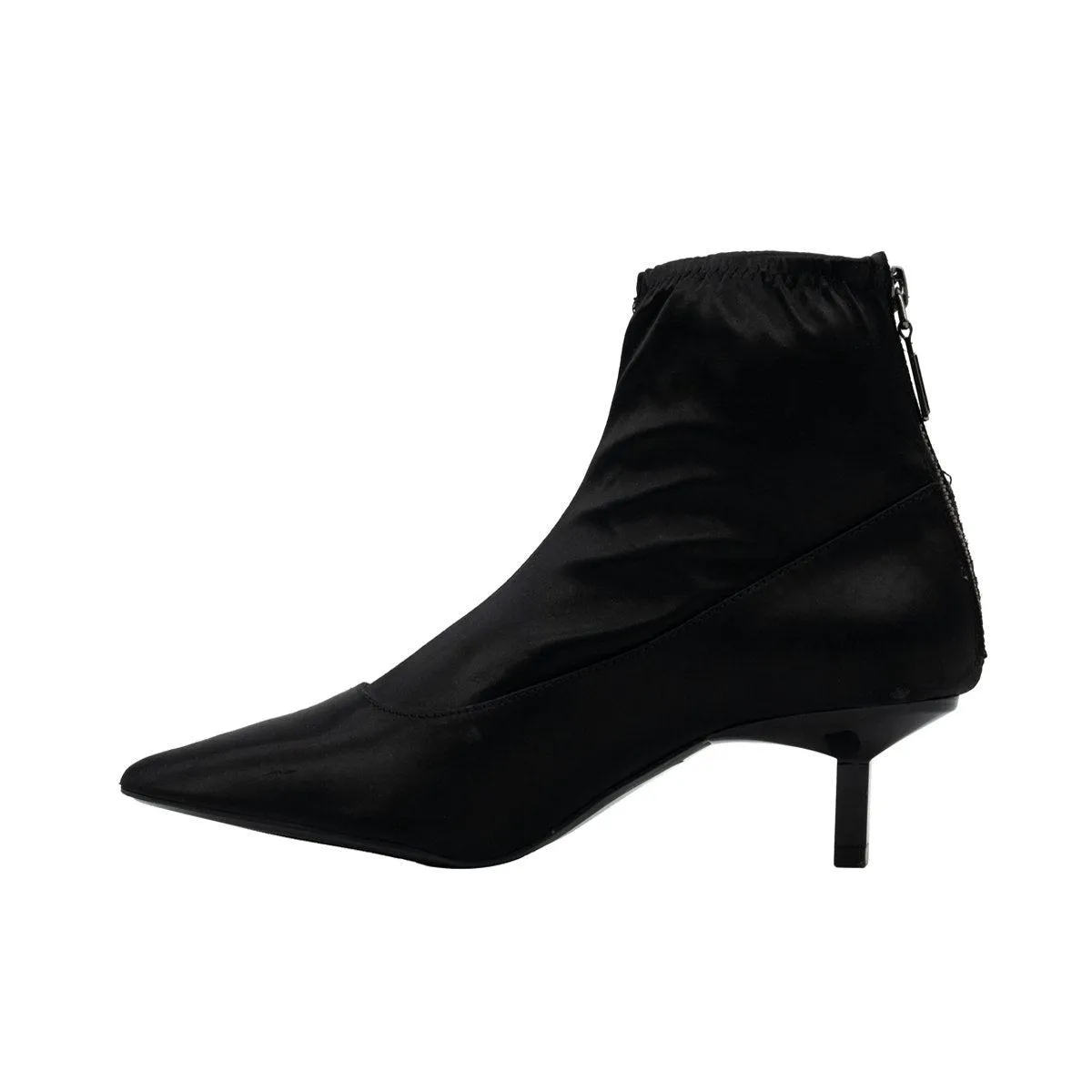 Bershka Ankle Boots Fabric Black Colour For Women