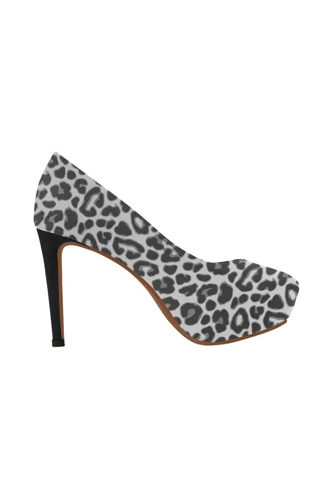 black leopard print Women's High Heels