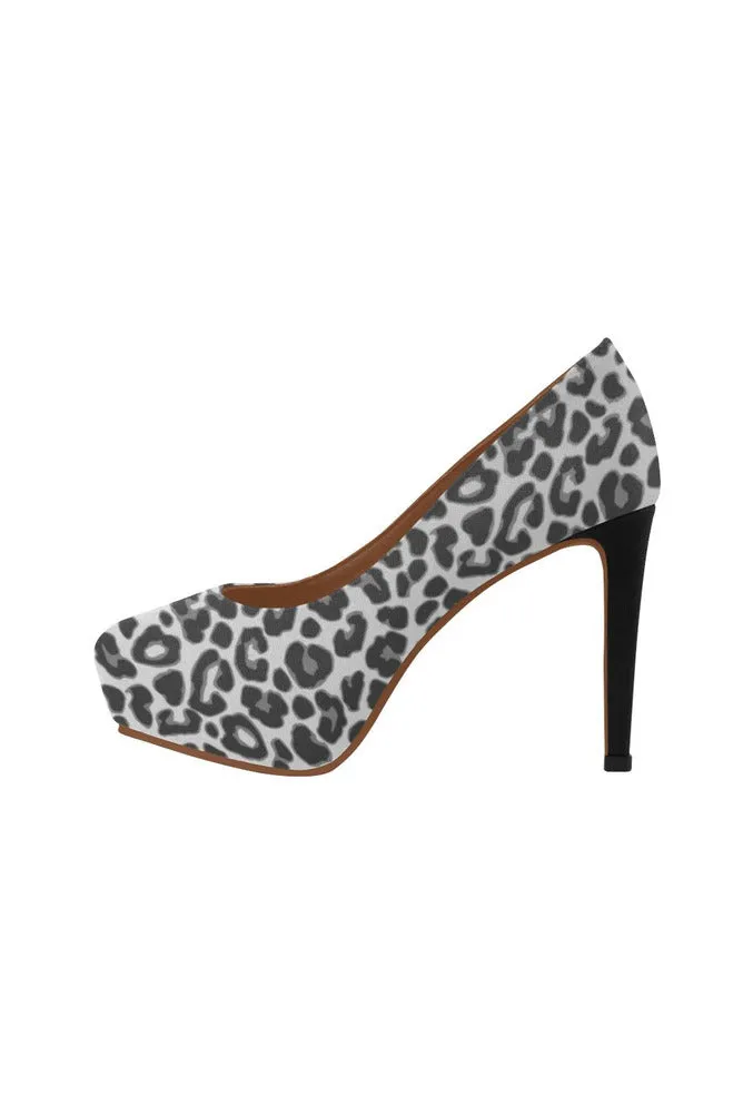 black leopard print Women's High Heels