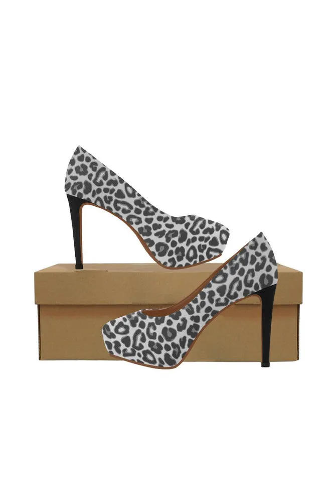 black leopard print Women's High Heels