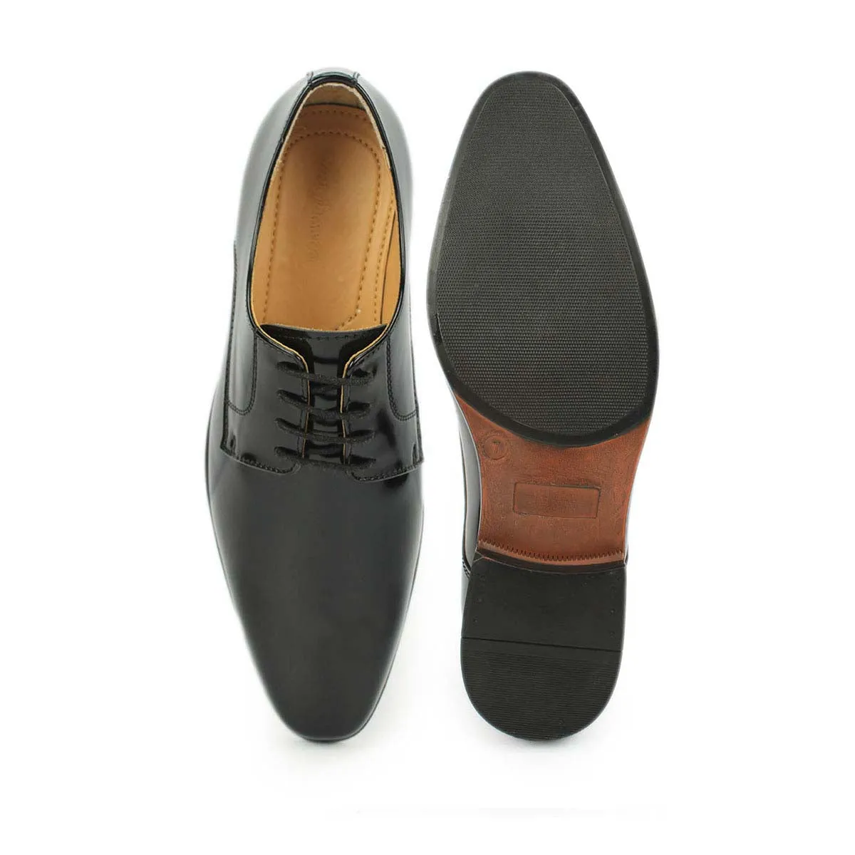 Black Patent Derby Shoes