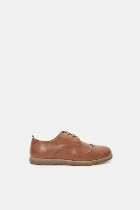 Boys Brown Lace Up Brogue