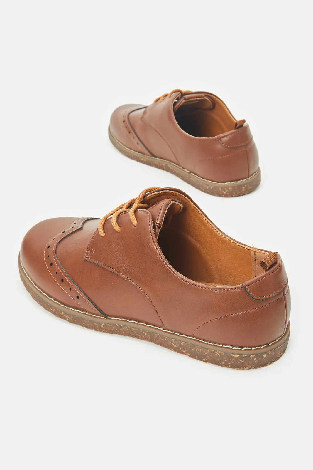 Boys Brown Lace Up Brogue