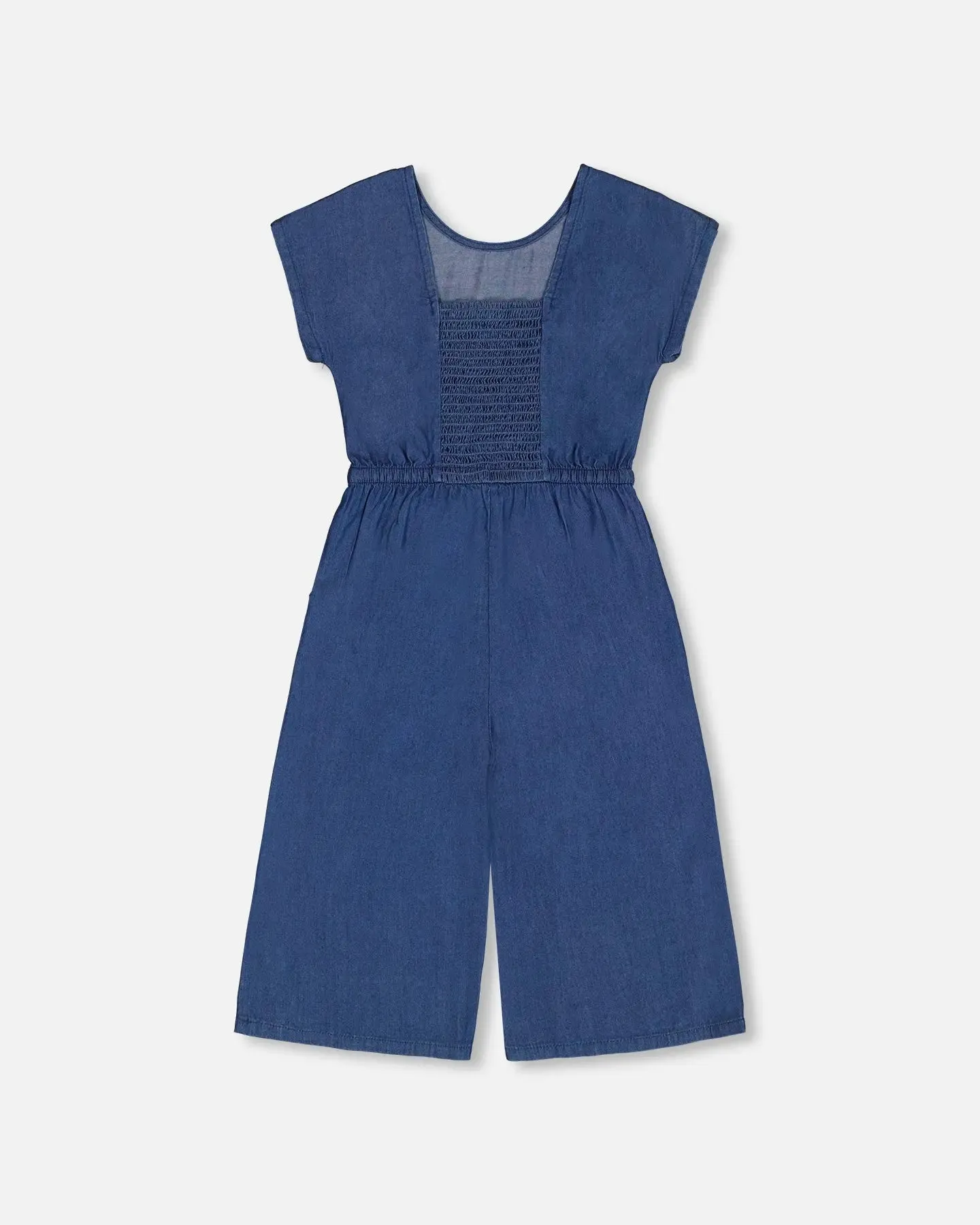 Chambray Jumpsuit Navy Blue