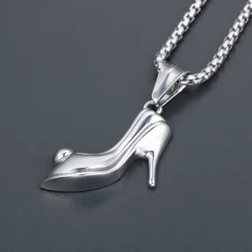 Customizable Women's High Heels Necklace, Chic Handmade Shoe Pendant, Fashion Accessories