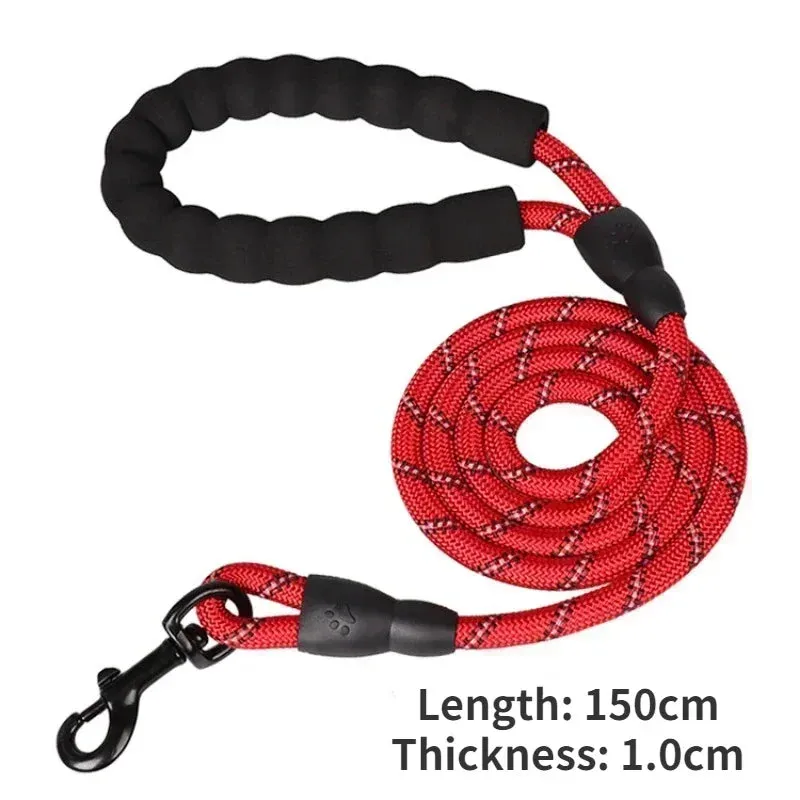 Dog Leash Reflective Strong Sturdy Training Dog Accessories