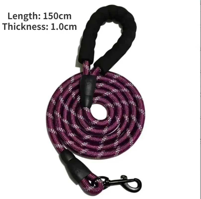 Dog Leash Reflective Strong Sturdy Training Dog Accessories