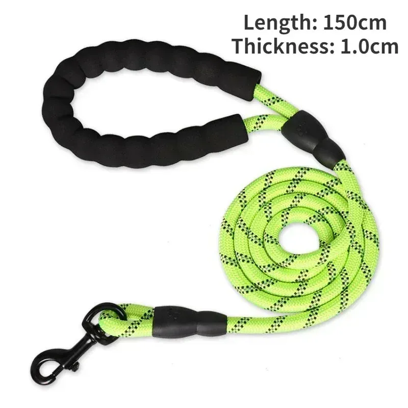 Dog Leash Reflective Strong Sturdy Training Dog Accessories