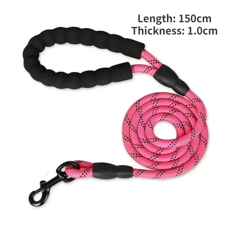 Dog Leash Reflective Strong Sturdy Training Dog Accessories