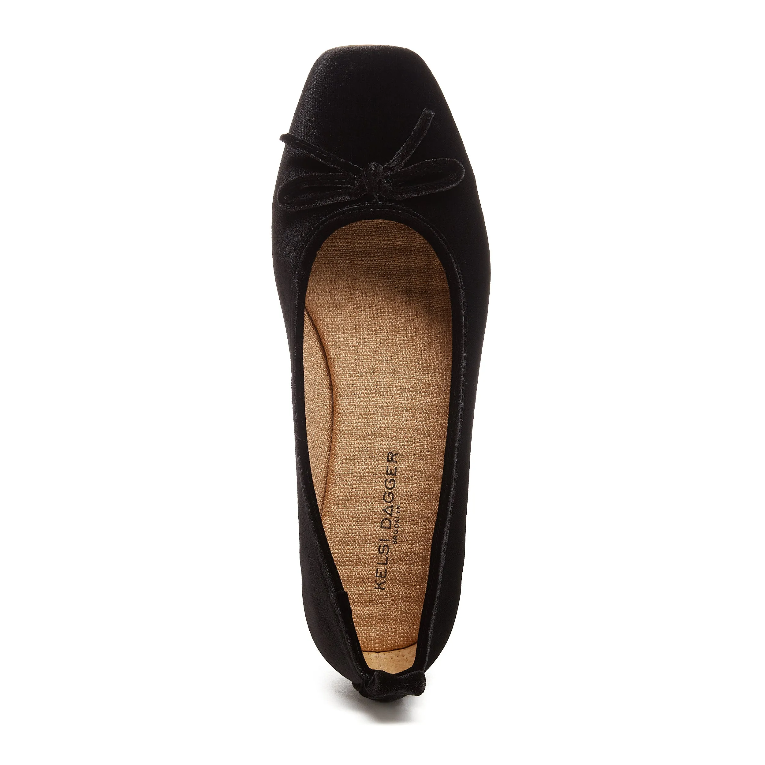 Frankie Black Velvet Ballet Flats