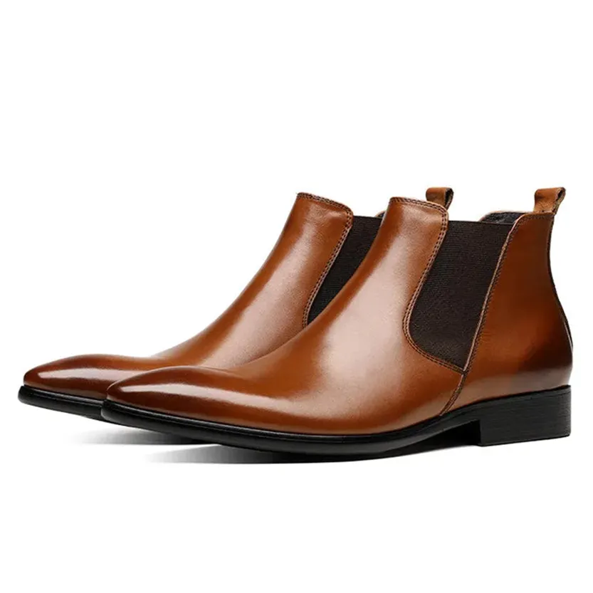 Funki Buys | Shoes | Men's Fashion Pointed Toe Chelsea Boots