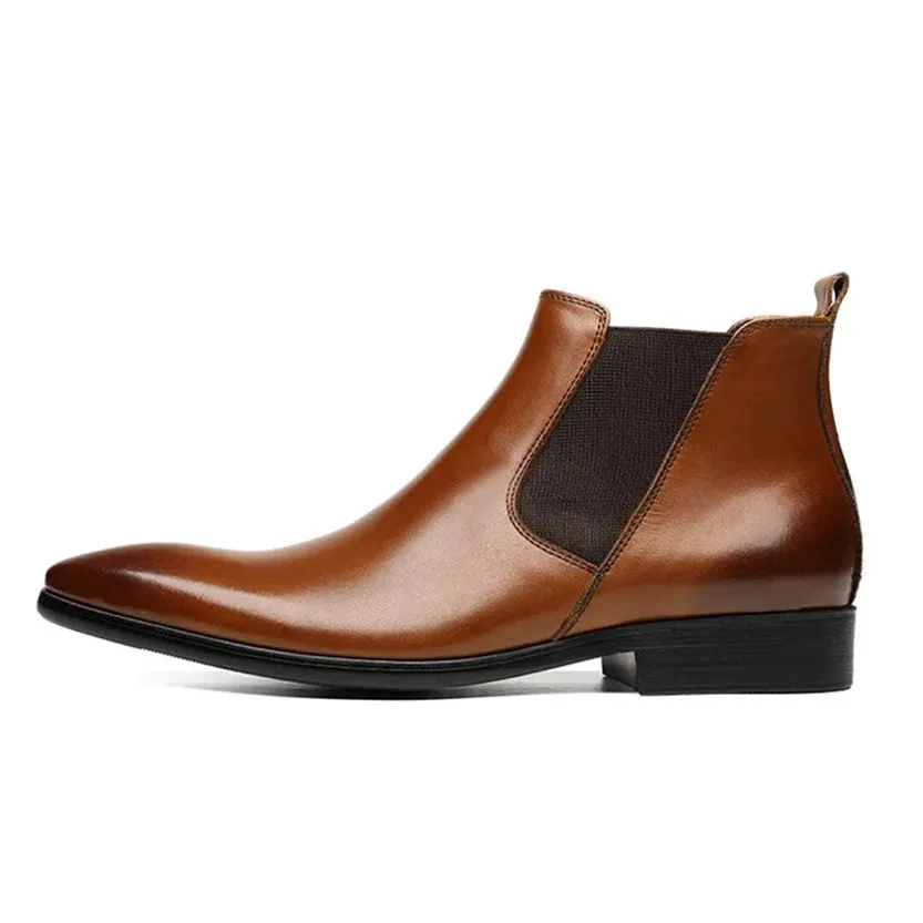 Funki Buys | Shoes | Men's Fashion Pointed Toe Chelsea Boots