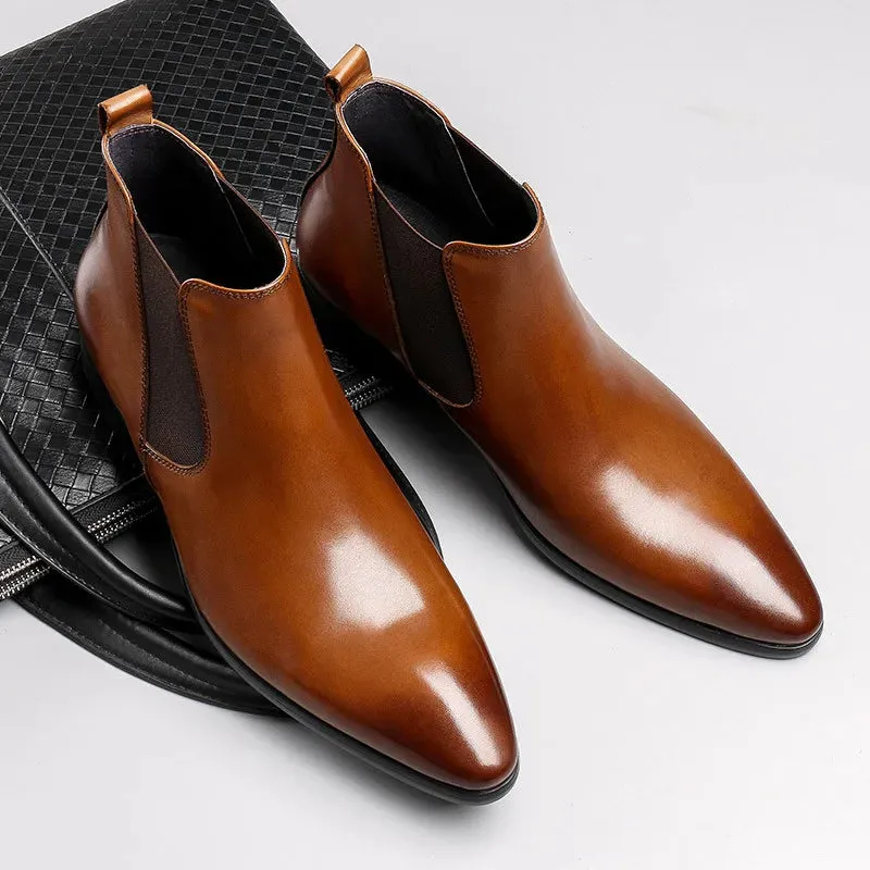 Funki Buys | Shoes | Men's Fashion Pointed Toe Chelsea Boots