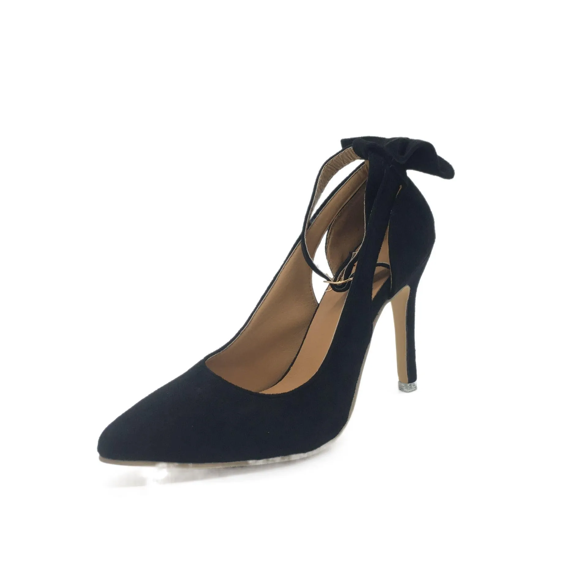 Funki Buys | Shoes | Women's Suede Bow Knot High Heels