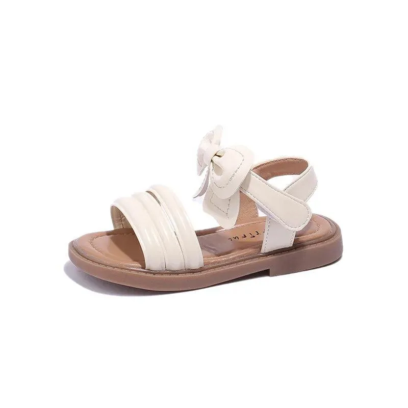 G06035 Girls Casual Sandals with Bow - Soft Children's Shoes