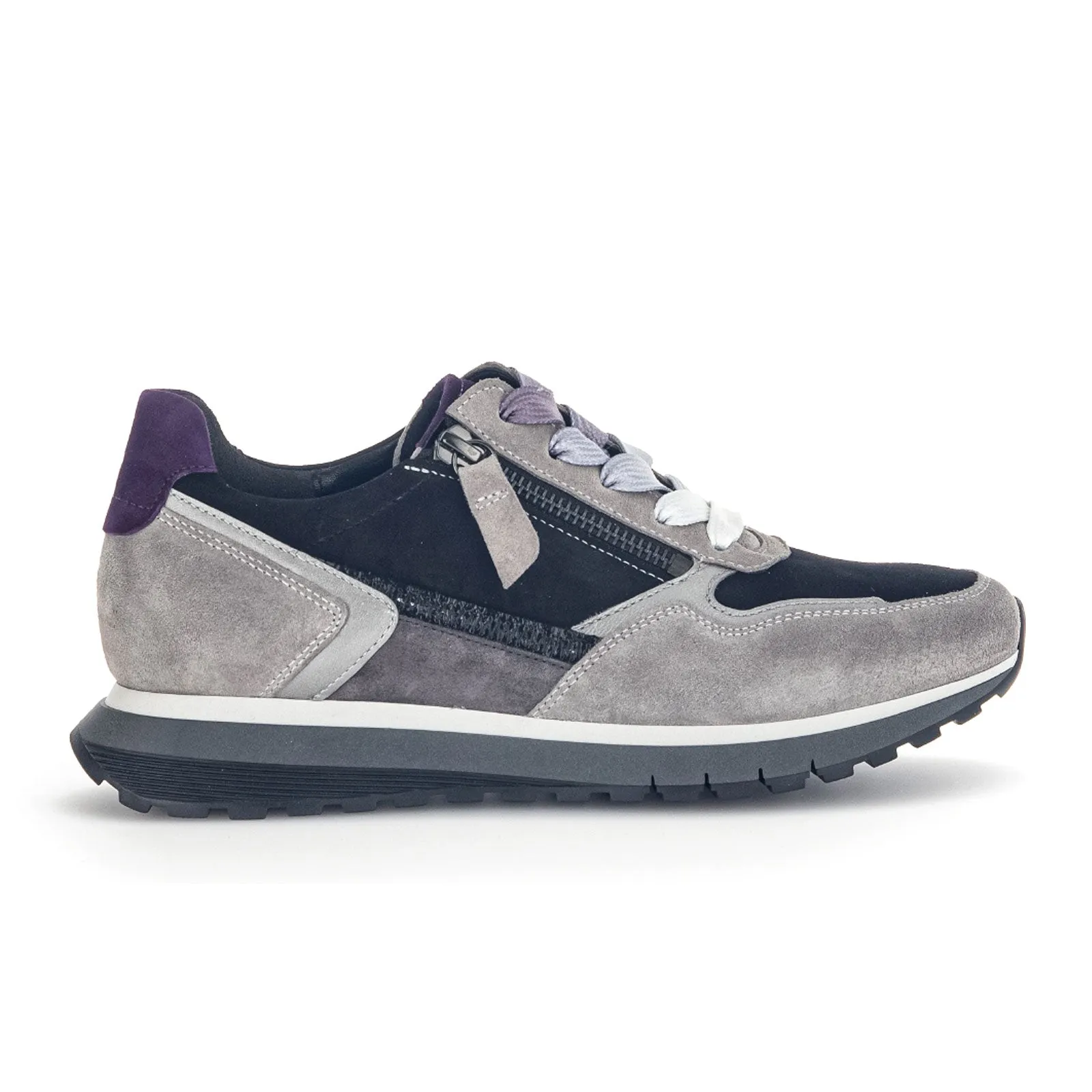 Gabor Kinsey 36378-69 Sneaker (Women) - Grey/Purple/Black