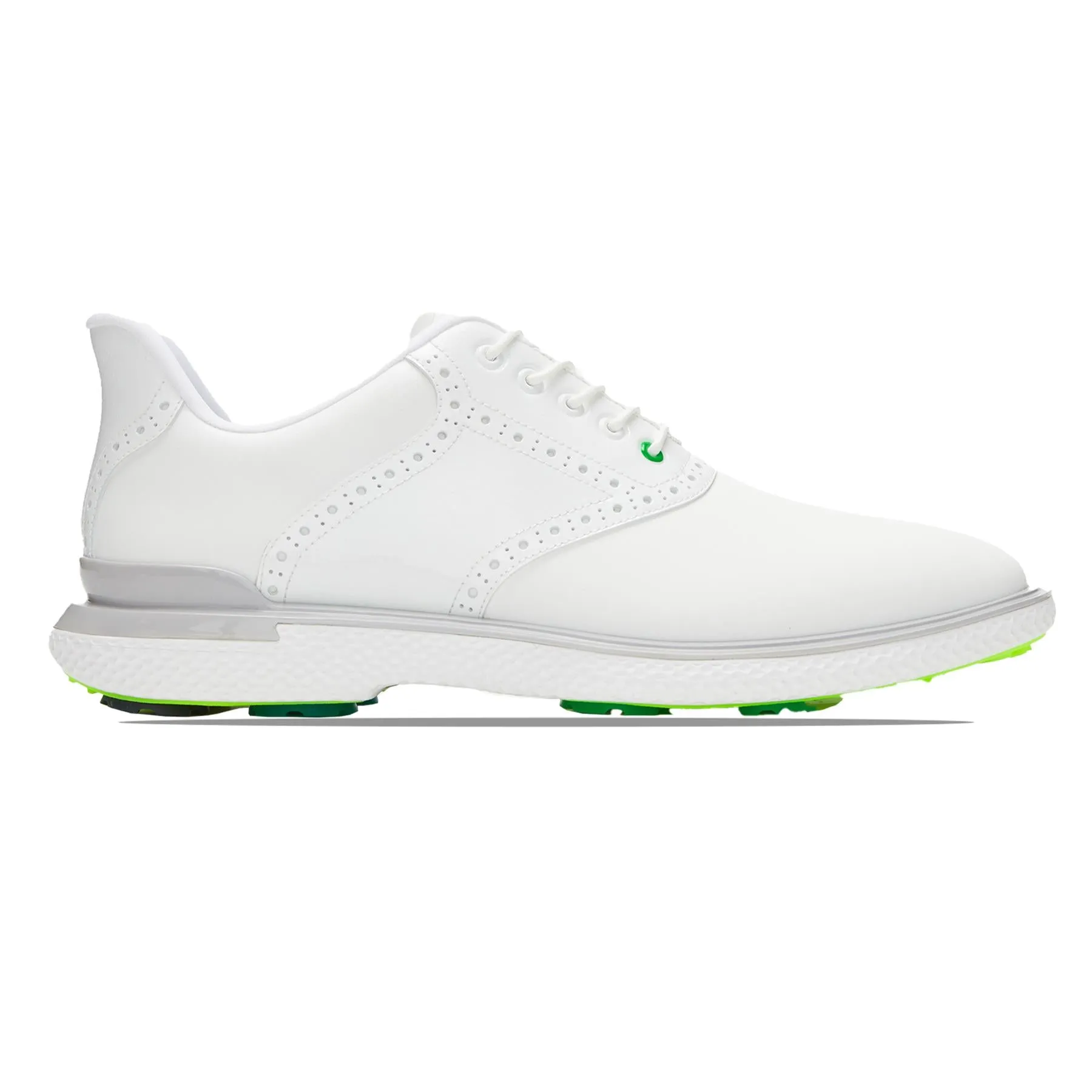 GALLIVAN2R Brogue Saddle Golf Shoes Snow/Nimbus - AW24