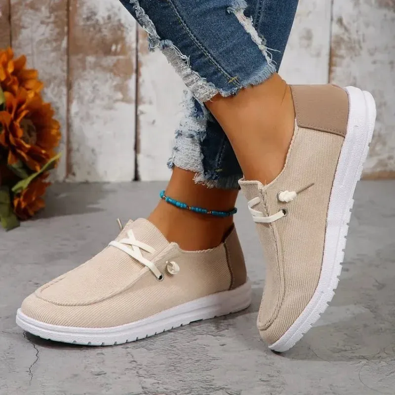 Hnzxzm Fashion Casual Plus Size Flats Shoes Women Work Shoes Comfortable for Work Breathable Loafers Sneakers