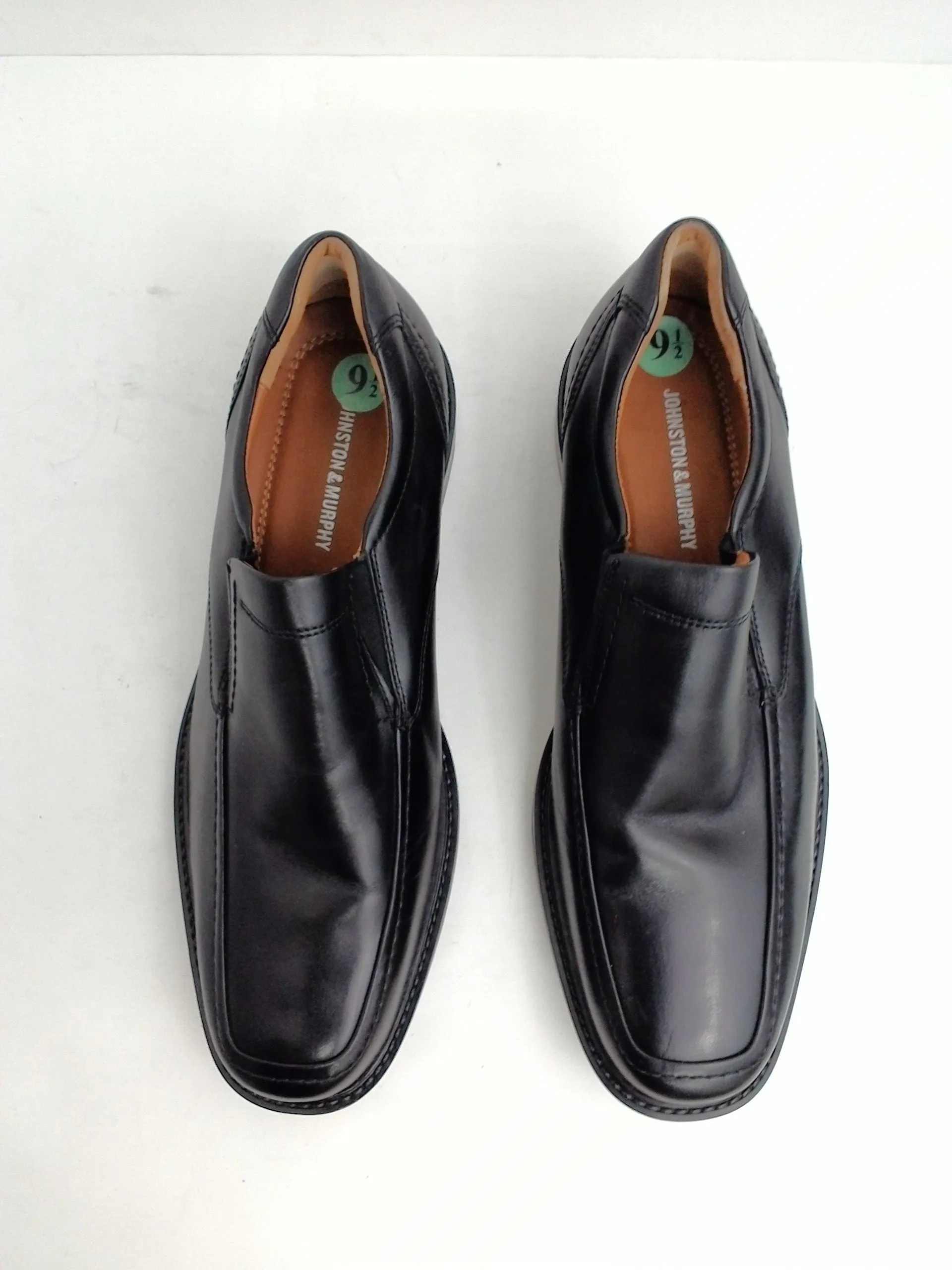 Johnson & Murphy Men's Tabor Loafers, Black, Leather, Size 9.5 M