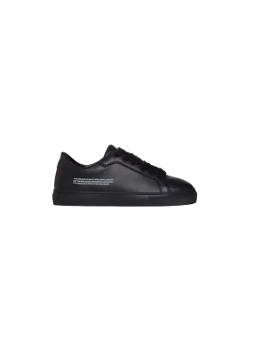 Kids Grape Leather Sneakers—black