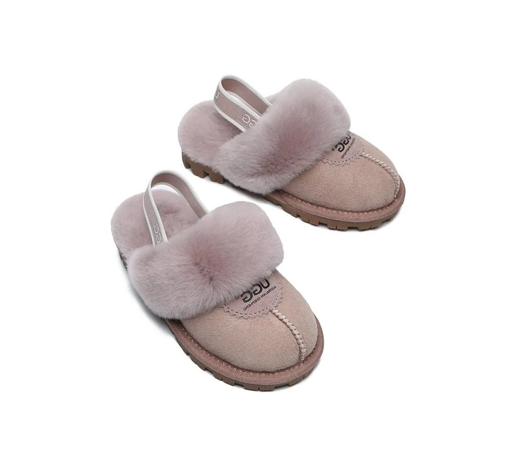 Kids Ugg Slingback Slippers Sandals Waffle Plus