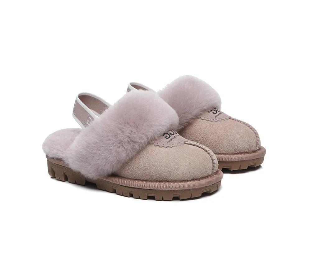 Kids Ugg Slingback Slippers Sandals Waffle Plus