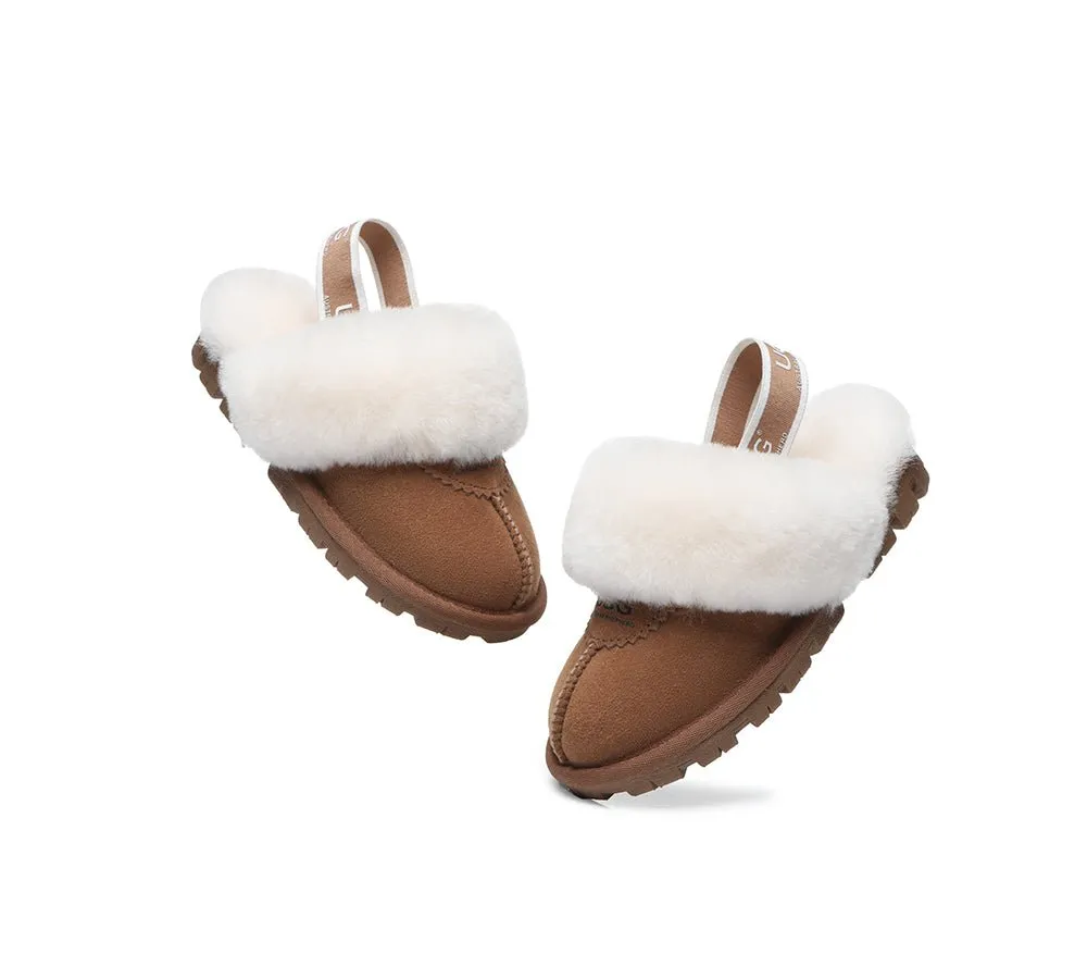 Kids Ugg Slingback Slippers Sandals Waffle Plus