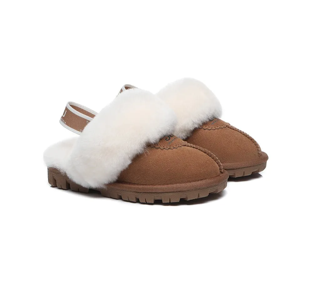 Kids Ugg Slingback Slippers Sandals Waffle Plus