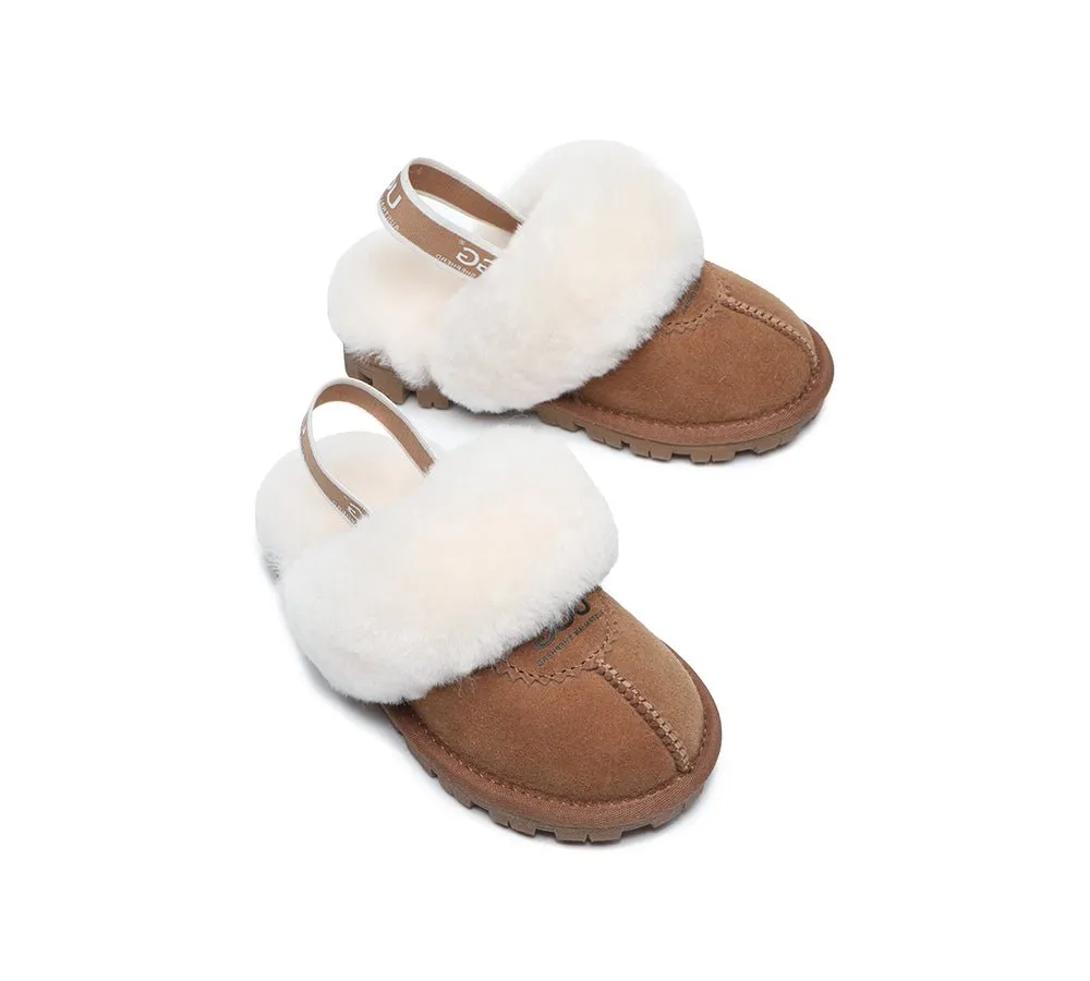 Kids Ugg Slingback Slippers Sandals Waffle Plus