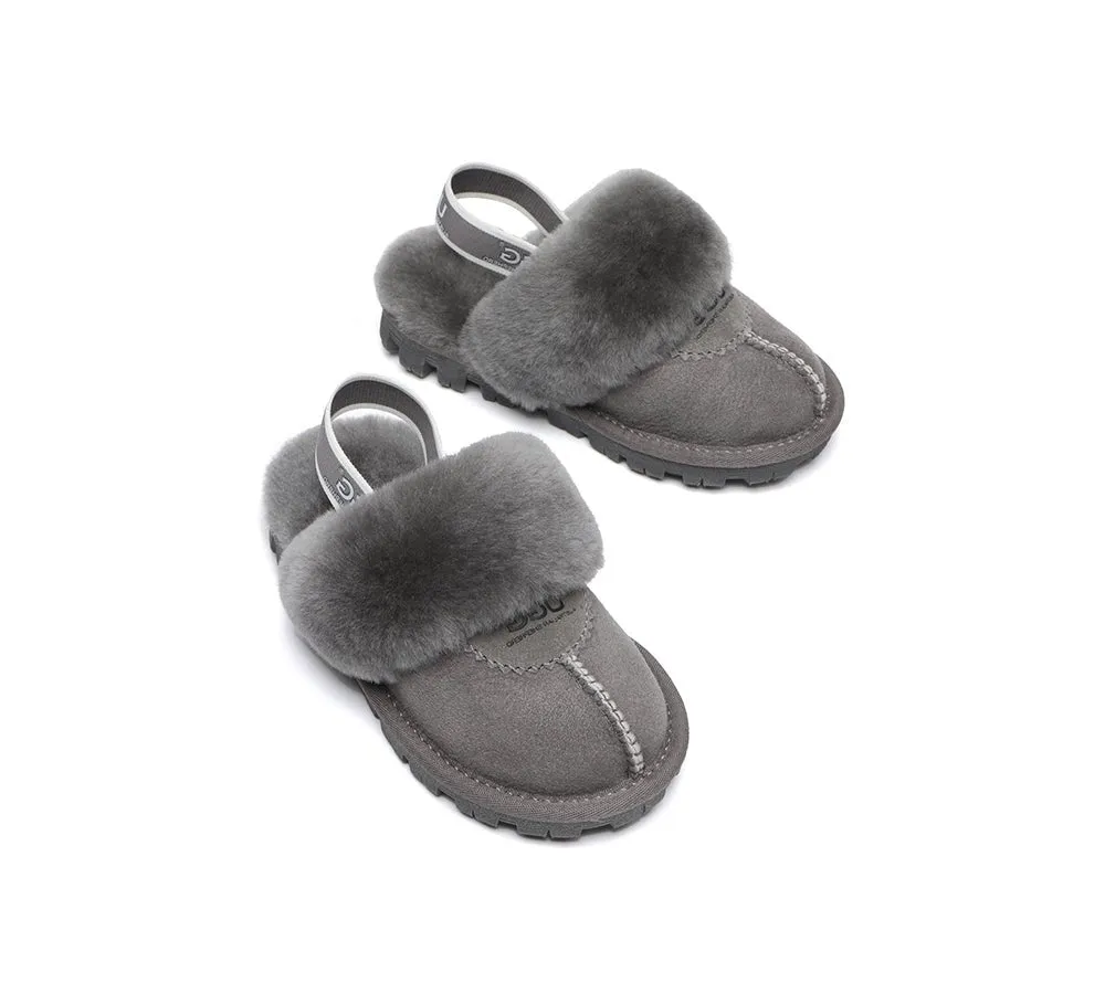 Kids Ugg Slingback Slippers Sandals Waffle Plus