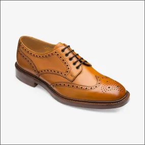 Loake Chester Tan Brogue Shoe Rubber Sole--