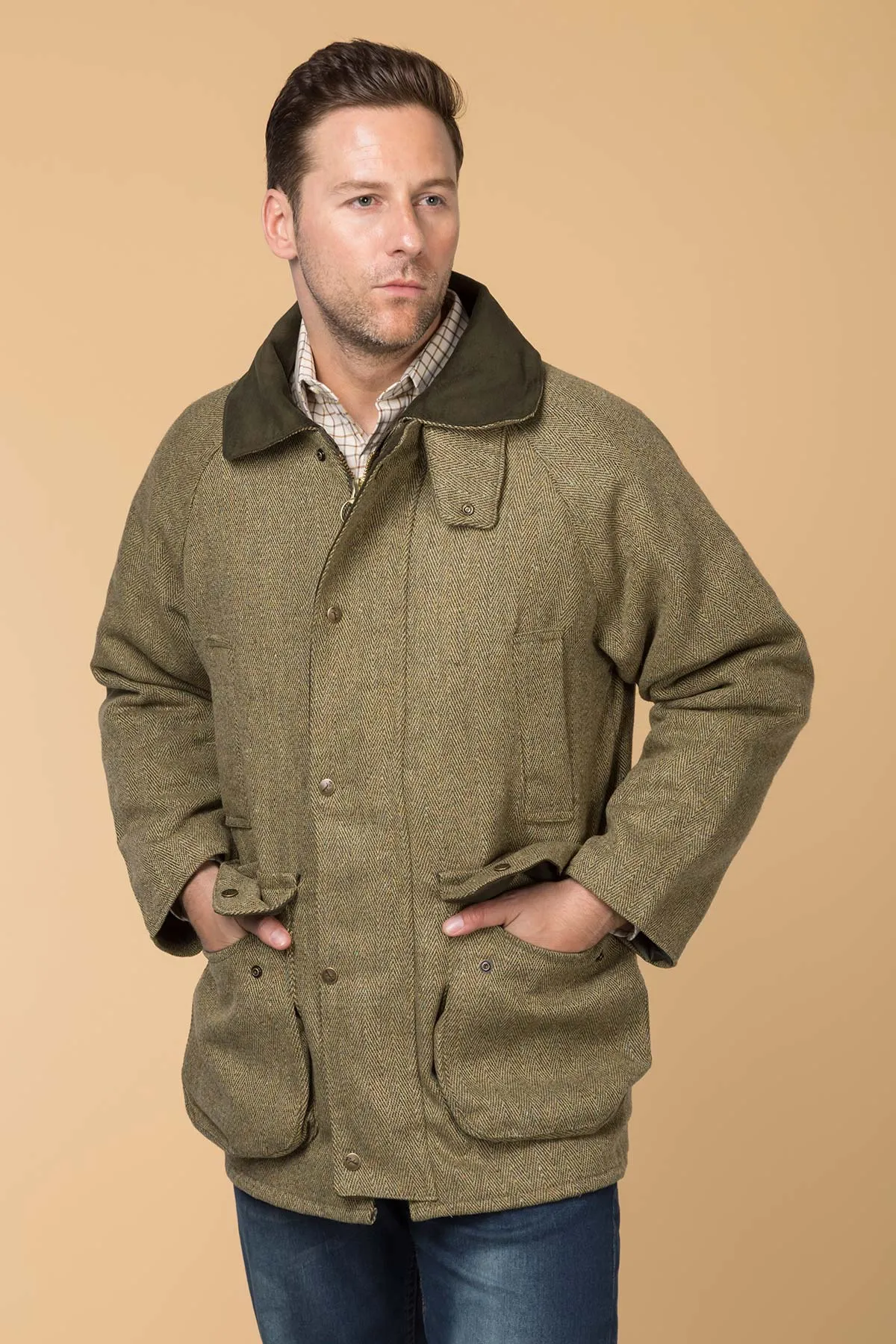 Men's English Tweed Shooting Jacket - Derby