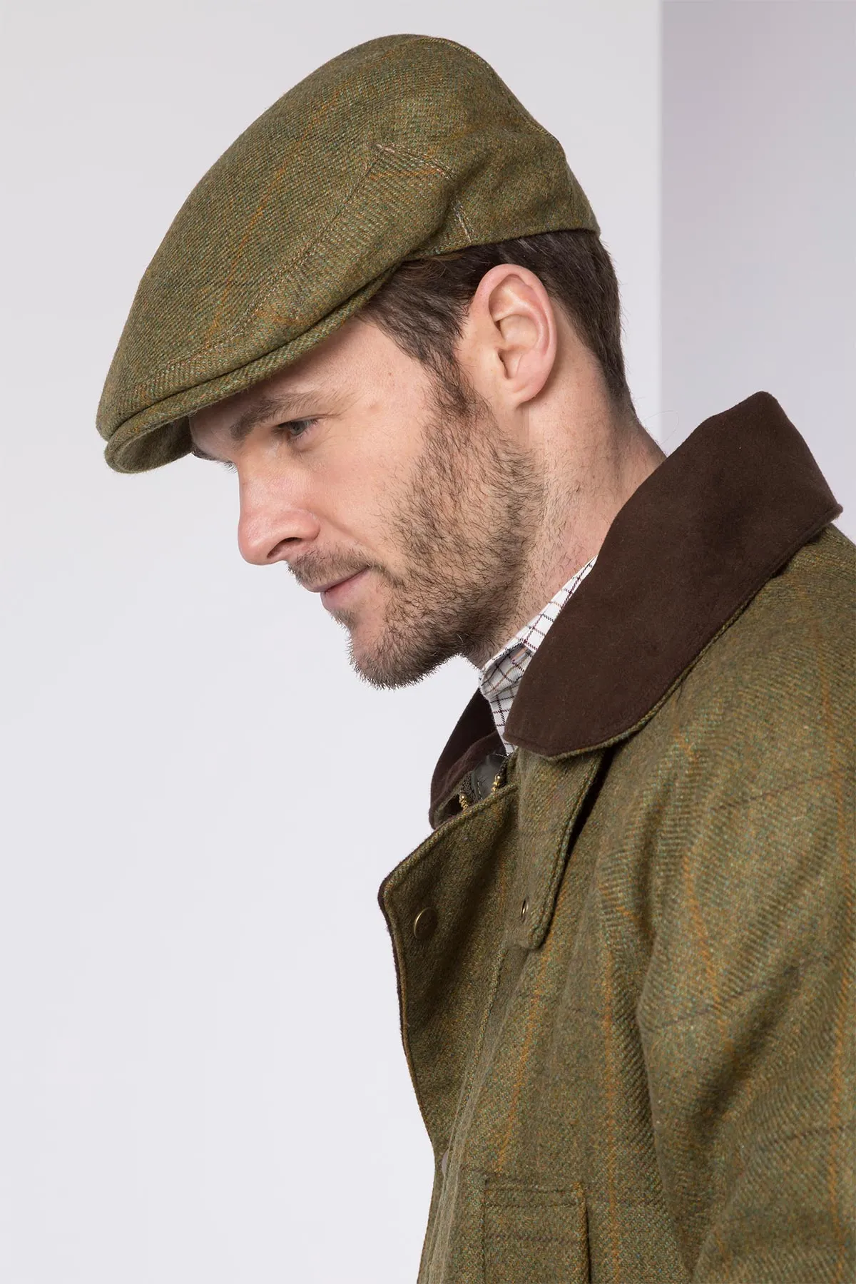 Men's Tweed Flat Cap - Derby