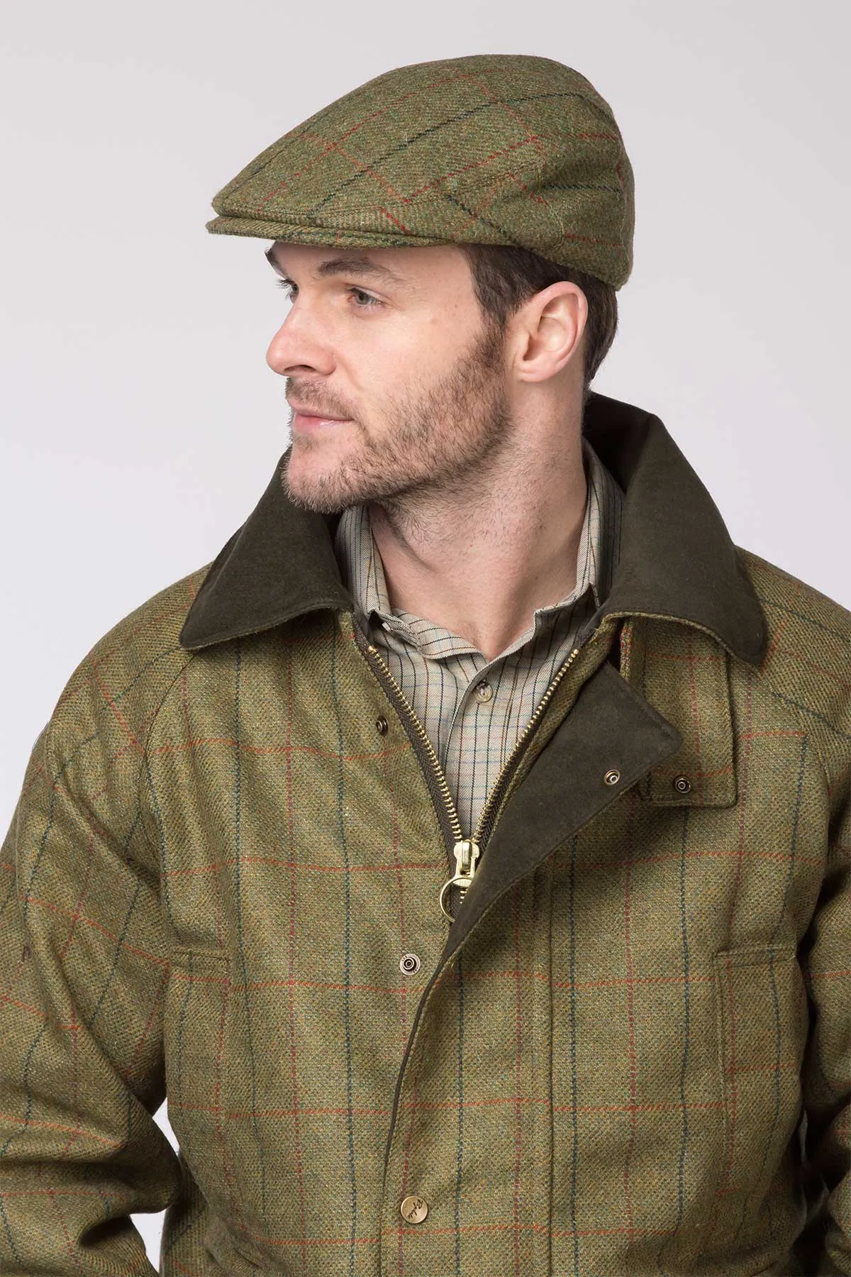 Men's Tweed Flat Cap - Derby