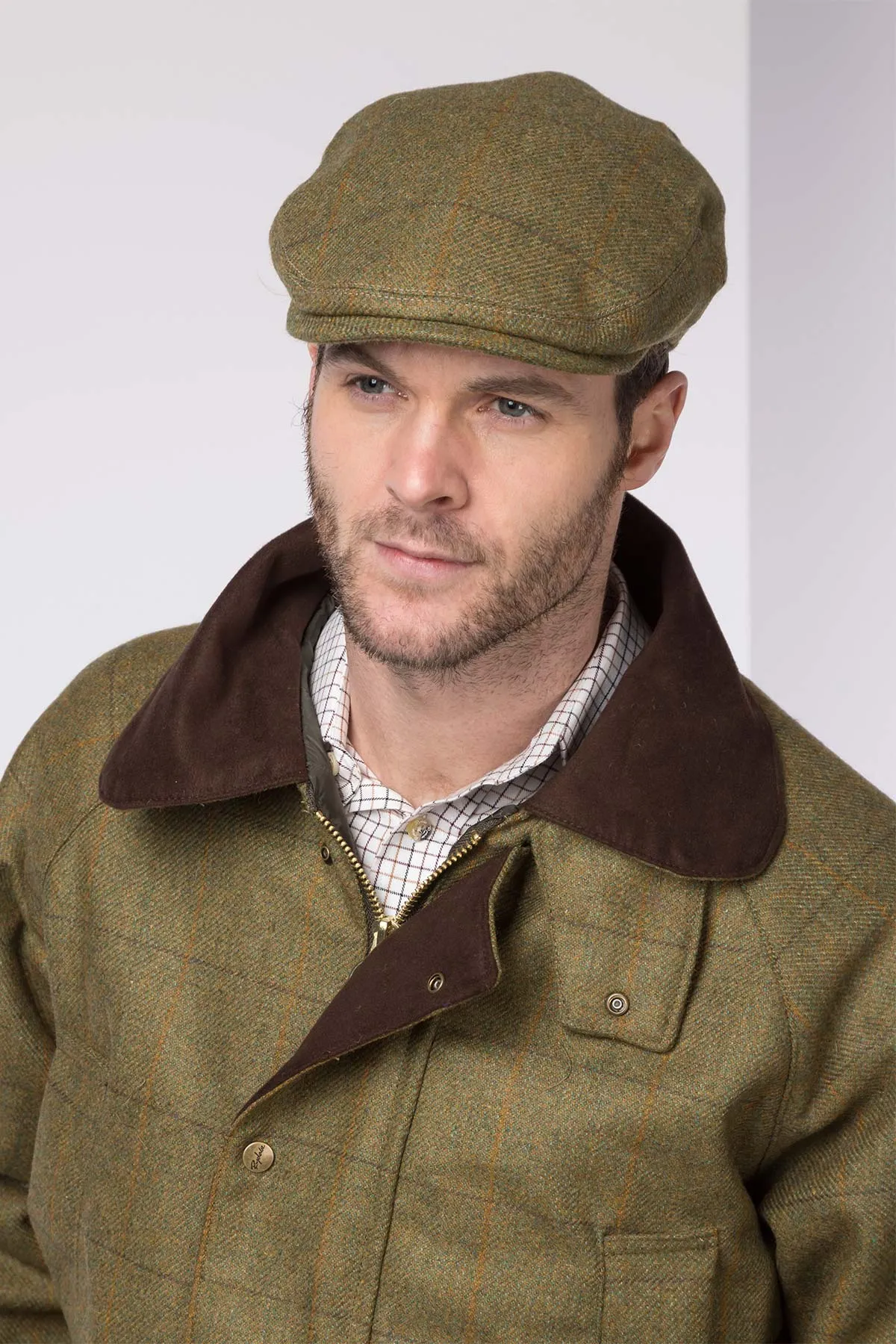 Men's Tweed Flat Cap - Derby