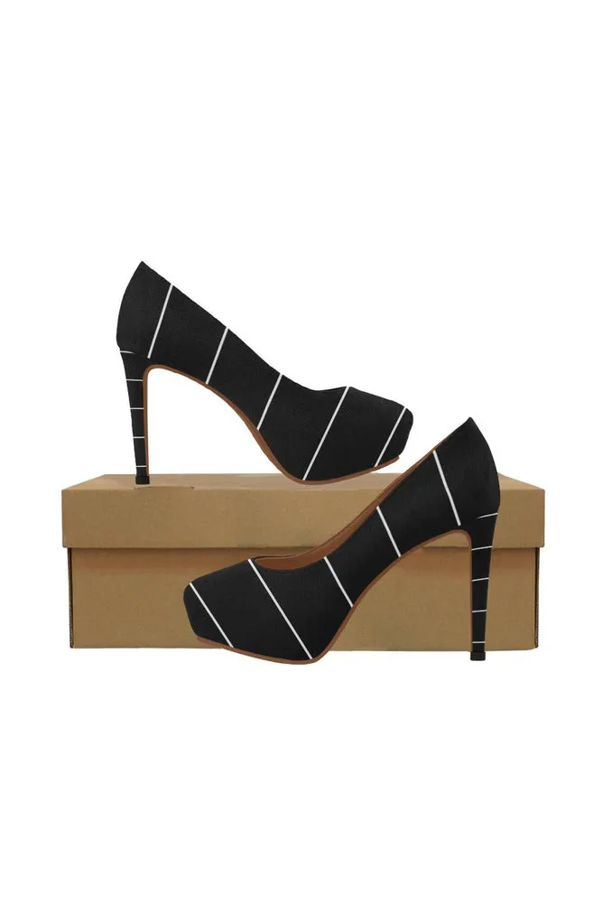 Micro Stripe Women's High Heels