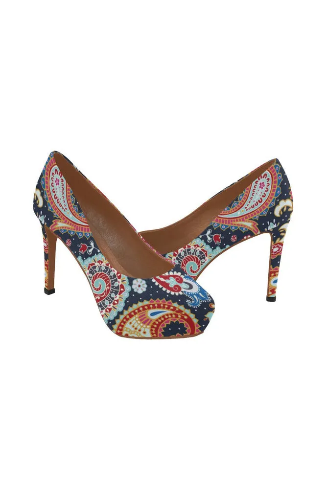 Paisley Pumps Women's High Heels