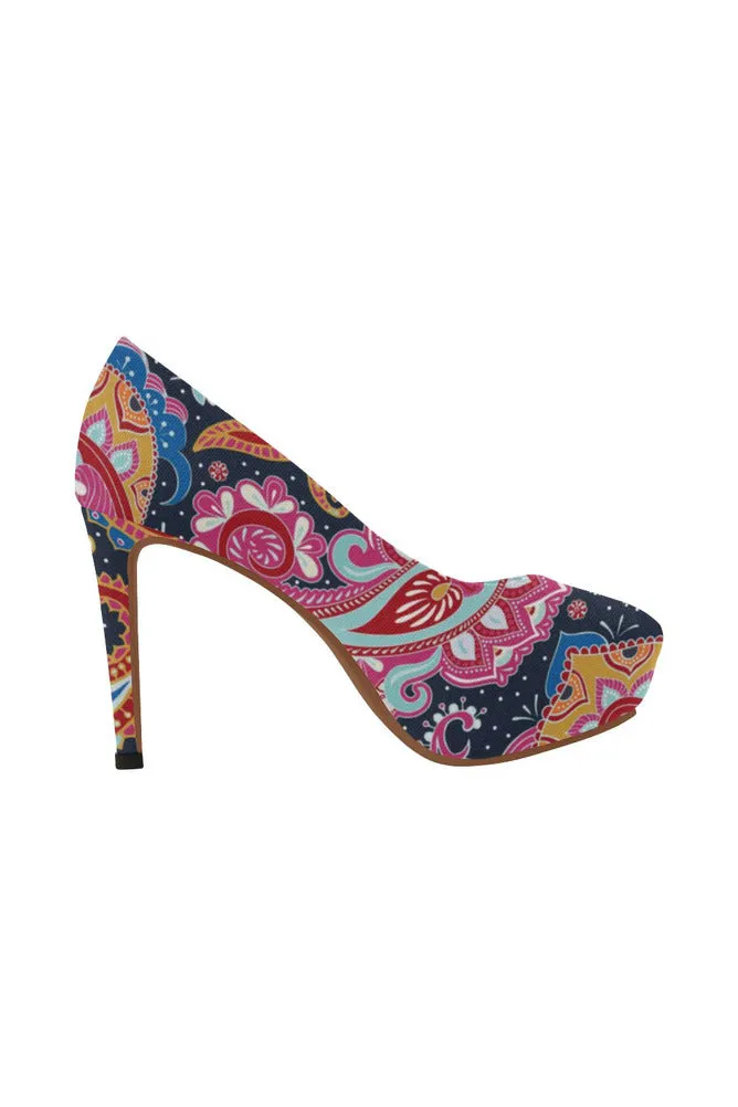 Paisley Pumps Women's High Heels